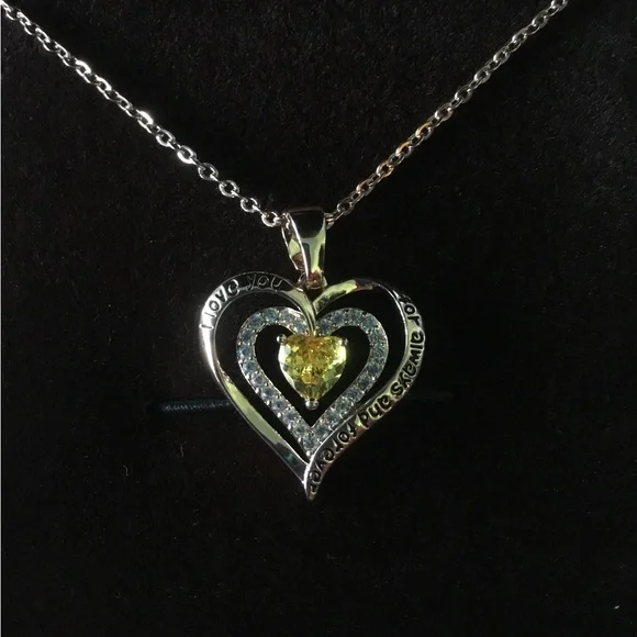 💖See New Listing💖 Redbee November Birthstone Heart Necklace New - Picture 6 of 16